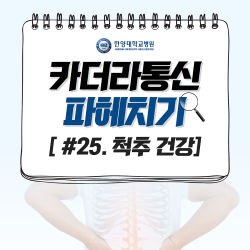 추나요법! 척추 건강에 도움 된다?